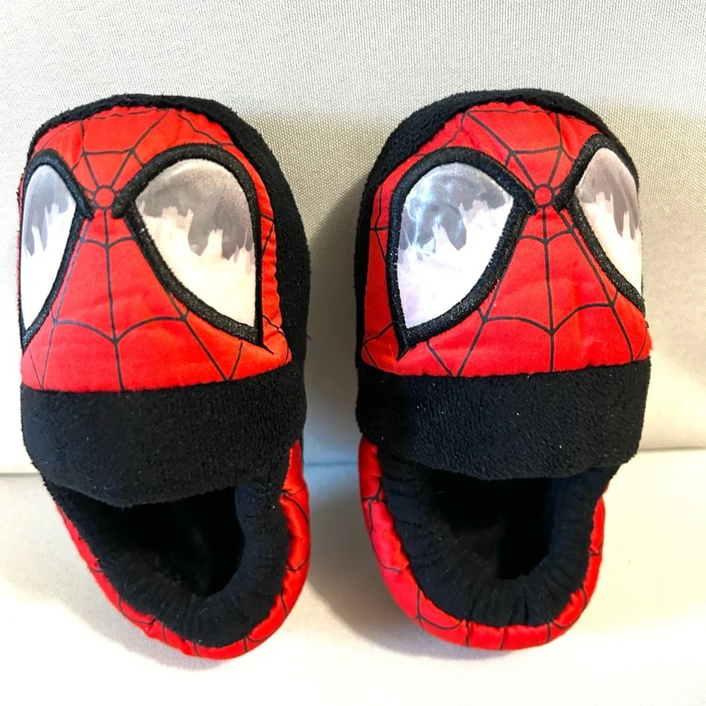 Marvel Spider Man  Red Unisex Kids Youth Non Slip Slippers Shoes